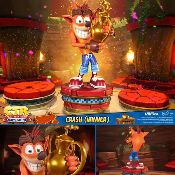 Crash Team Racing Nitro-Fueled Statue Crash F4F