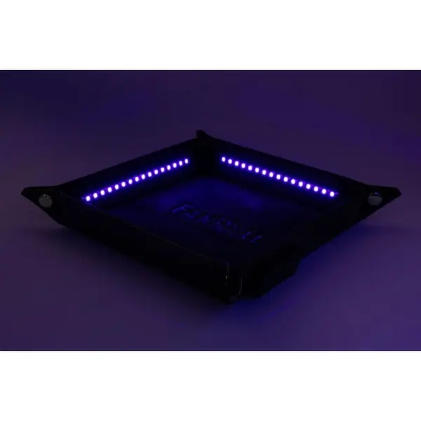 FanRoll Shadowlight - Plateau à dés pliant Blacklight Black