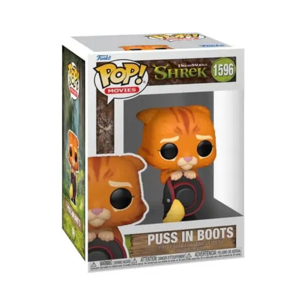 Figurine Shrek 30Th Anniv - Puss In Boots Chat Potté Pop 10cm