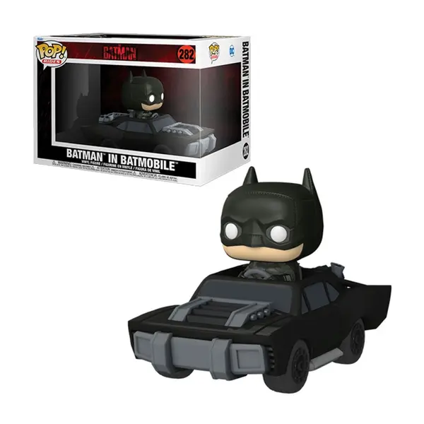 Figurine DC Batman 2022 - Batman In Batmobile Pop Ride 15cm