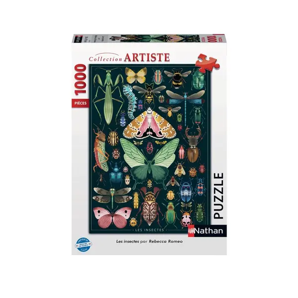 Puzzle 1000 pièces Nathan Les Insectes