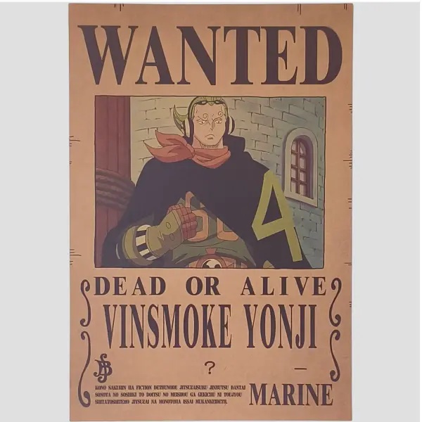 Affiche murale One Piece - Avis de recherche Vinsmoke Yonji - Goodiesmanga | Livraison offerte dès 59€ d'achat
