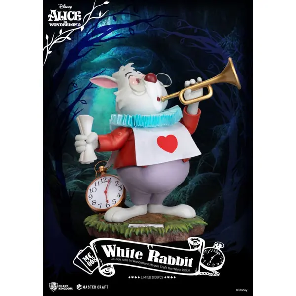 ALICE AU PAYS DES MERVEILLES Statue Master Craft The White Rabbit Beast Kingdom