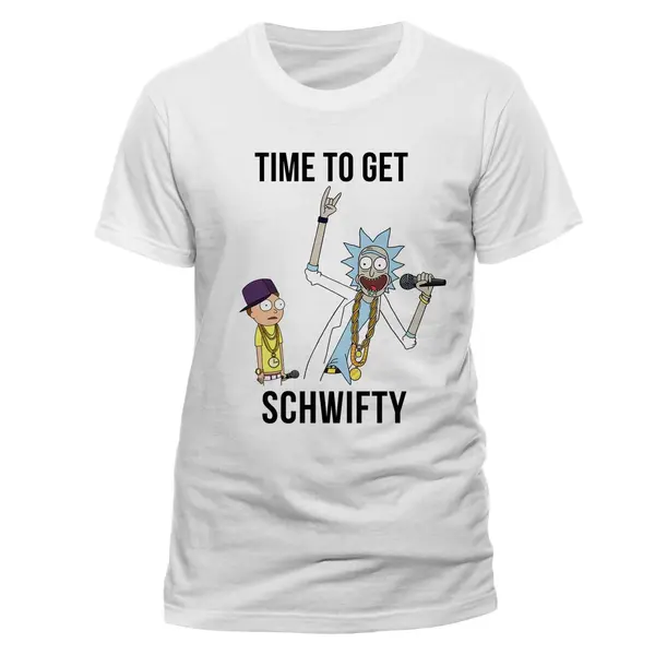 RICK AND MORTY - T-SHIRT GET SCHWIFTY TAILLE M