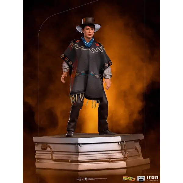 MARTY MCFLY RETOUR VERS LE FUTUR III STATUE ART SCALE 23 CM