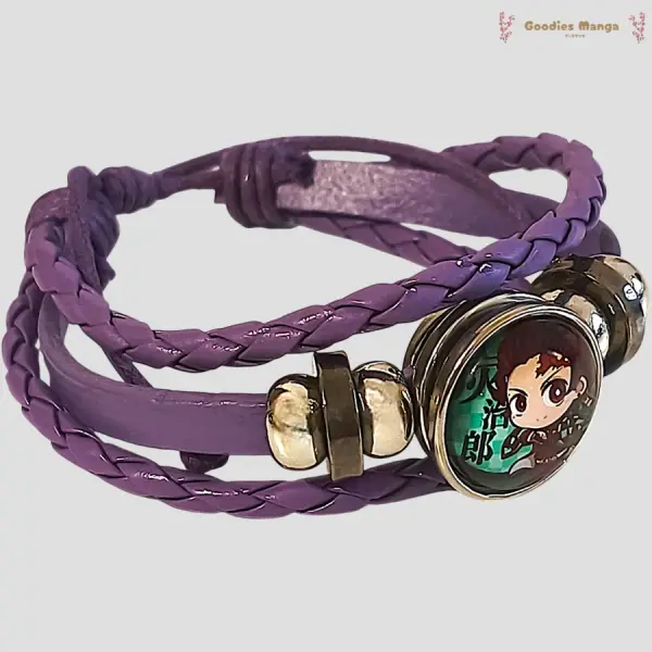 Bracelet Tanjiro Kamado Violet – Demon Slayer - Goodiesmanga | Livraison offerte dès 59€ d'achat