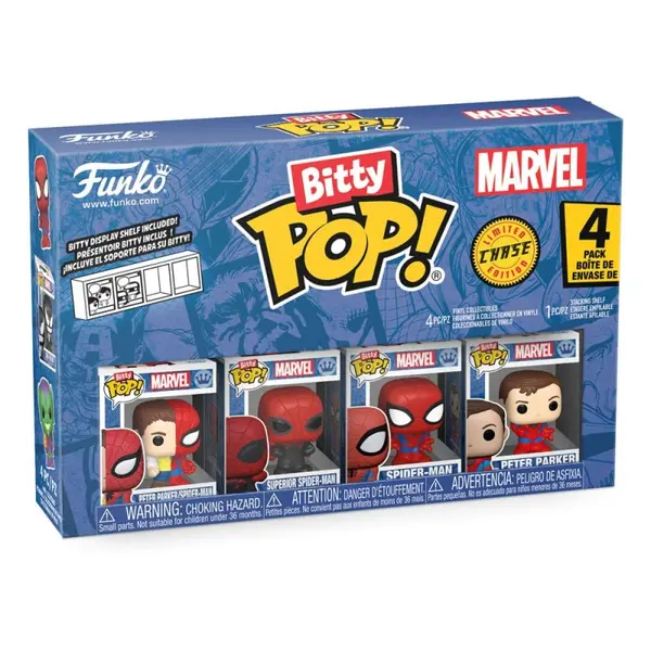 Marvel - Pack 4 figurines Bitty POP! Spider-Man Series 4 2 cm